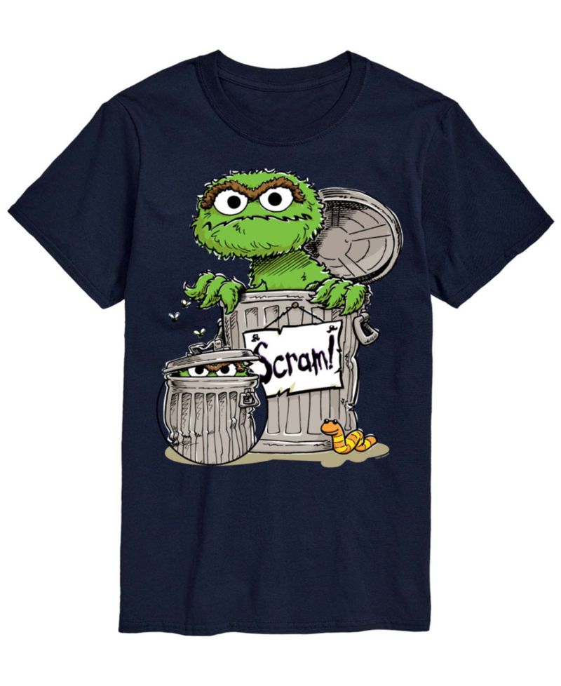 Men's Sesame Street Oscar The Grouch Short-Sleeve Graphic T-Shirt