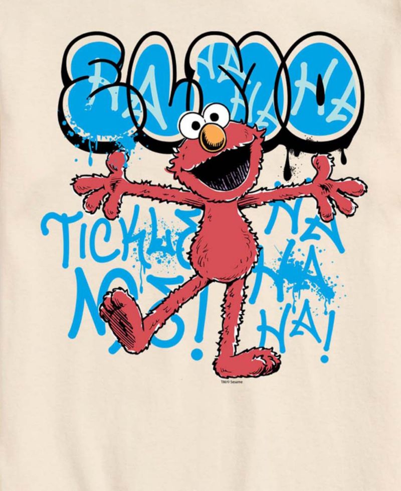 Men's Sesame Street Streetwear Elmo Short-Sleeve Graphic T-Shirt