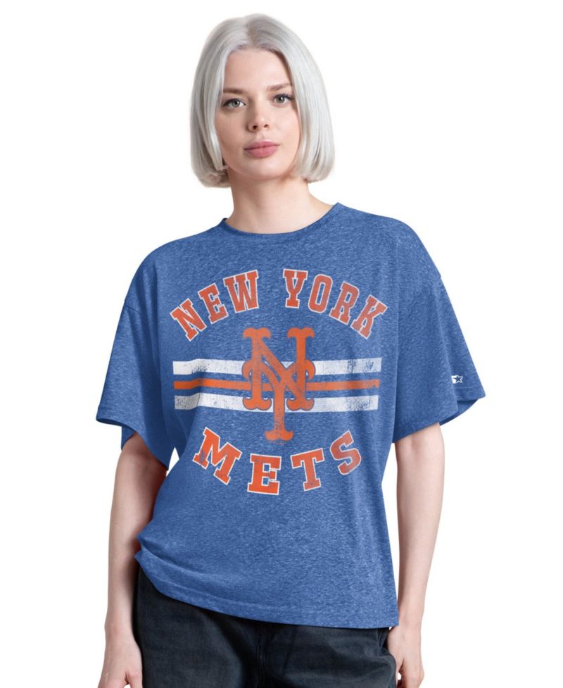 Women's Royal New York Mets Jump Shot Boyfriend Tri-Blend T-Shirt