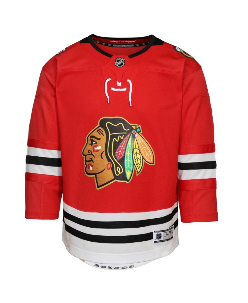 Big Boys and Girls Red Chicago Blackhawks Centennial Premier Jersey
