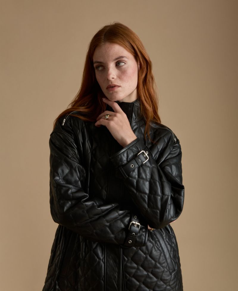 Women's Nora Leather Coat