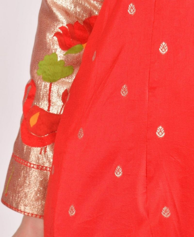 Women's Jacquard Butti Silk Mini Blazer Dress
