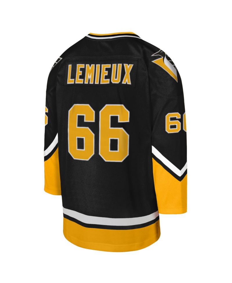 Big Boys and Girls Mario Lemieux Gold Pittsburgh Penguins 1992/93 Captain Patch Blue Line Player Jersey