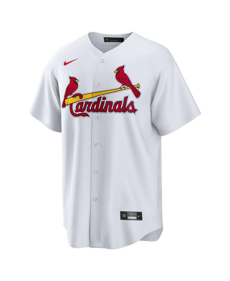 Men's White St. Louis Cardinals 1 Groom Home Replica Jersey