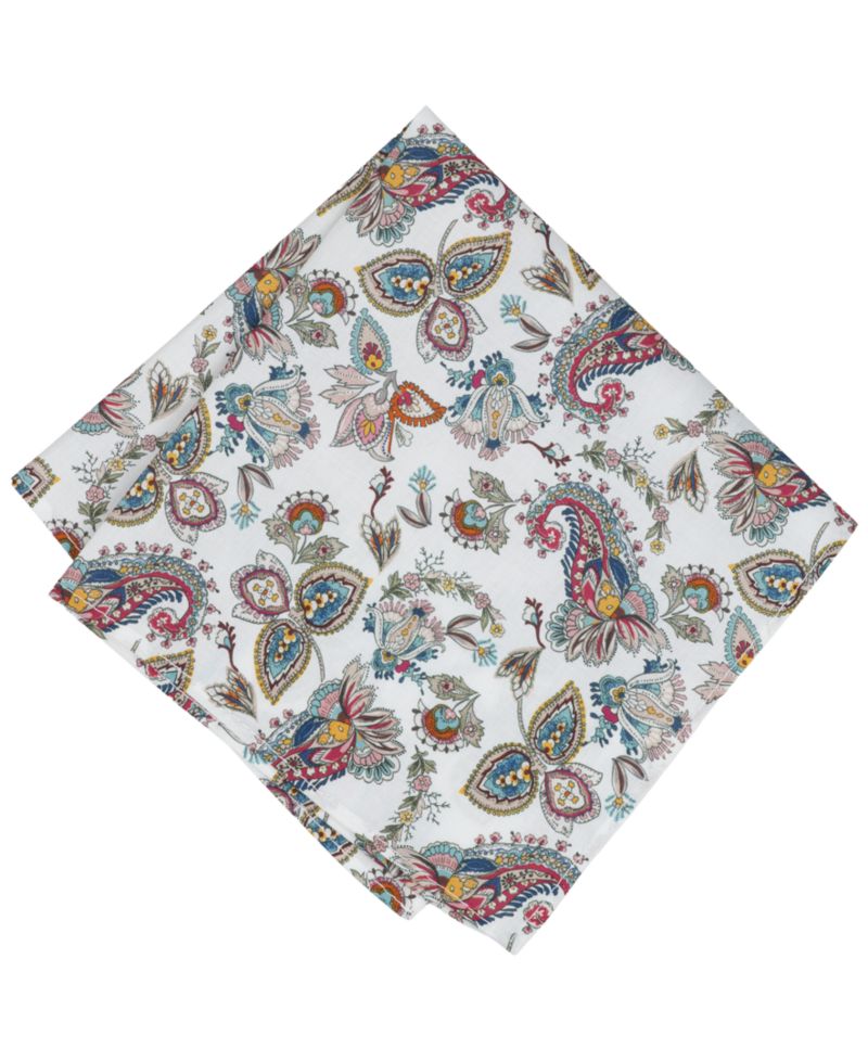 Men's Elliot Dotted Bow Tie & Floral Pocket Square 2-Piece Set