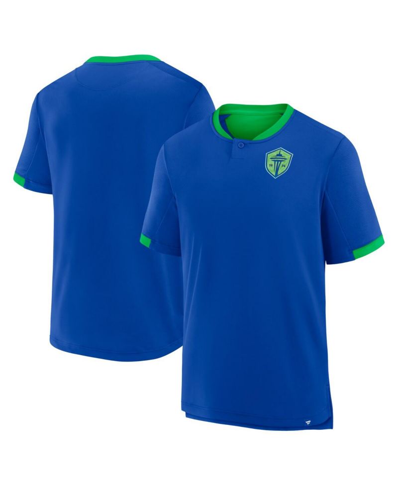 Men's Blue Seattle Sounders FC Stoppage Time Striker T-Shirt