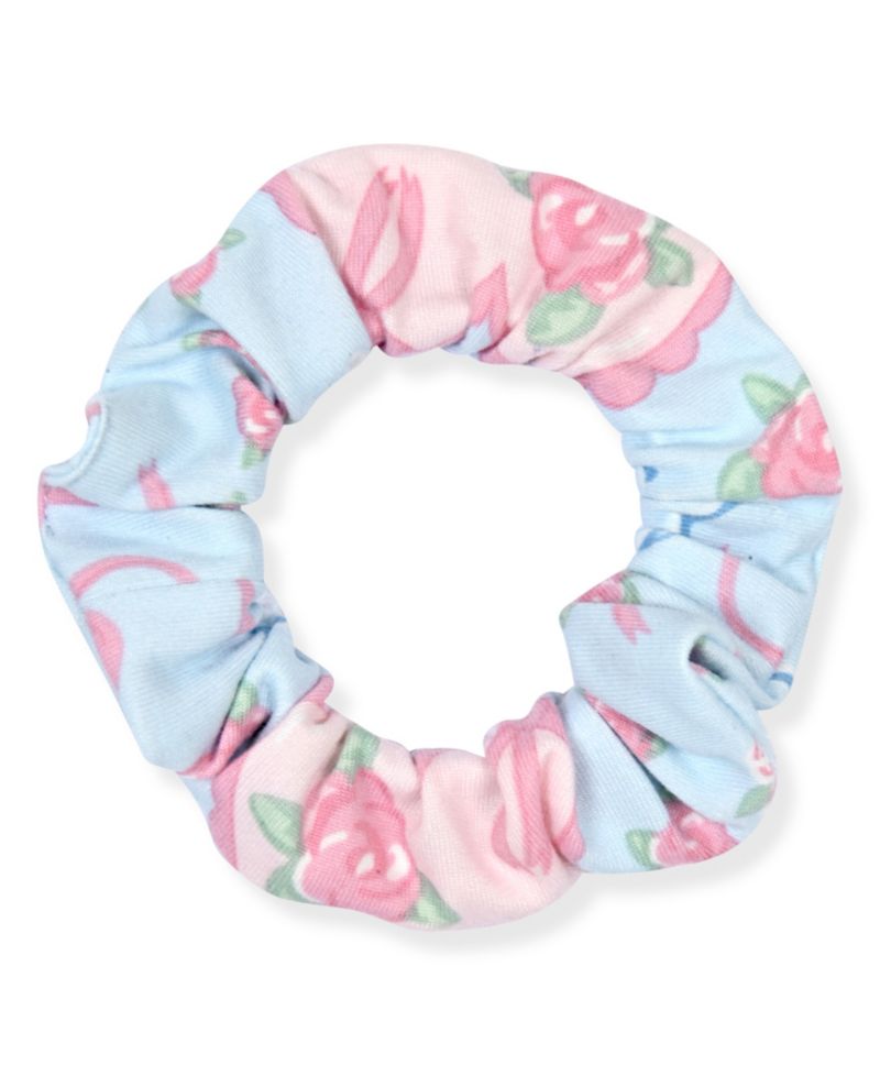 Girls' 7-16 Milky Print Coat Pajama with matching Scrunchie, 3-Piece Set