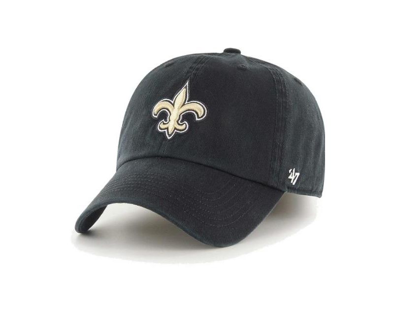 47 Brand Men's Black New Orleans Saints Franchise Logo Fitted Hat