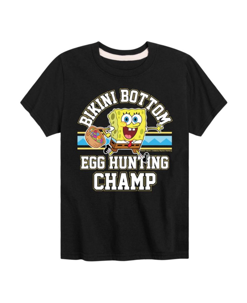 Boys' 8-20 Bikini Bottom Egg Hunting Champ Short-Sleeve Graphic T-Shirt