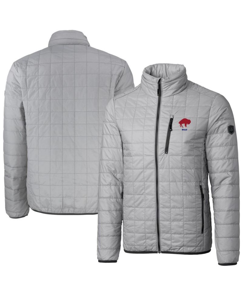 Men's Gray Buffalo Bills Big & Tall Rainier PrimaLoft Eco Insulated Full-Zip Puffer Jacket