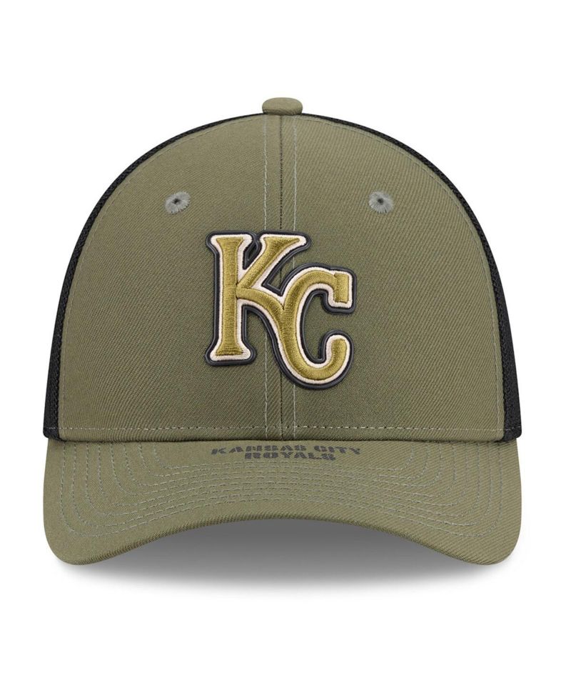Men's Olive Kansas City Royals 2026 Armed Forces Day 39THIRTY M-Crown Flex Hat