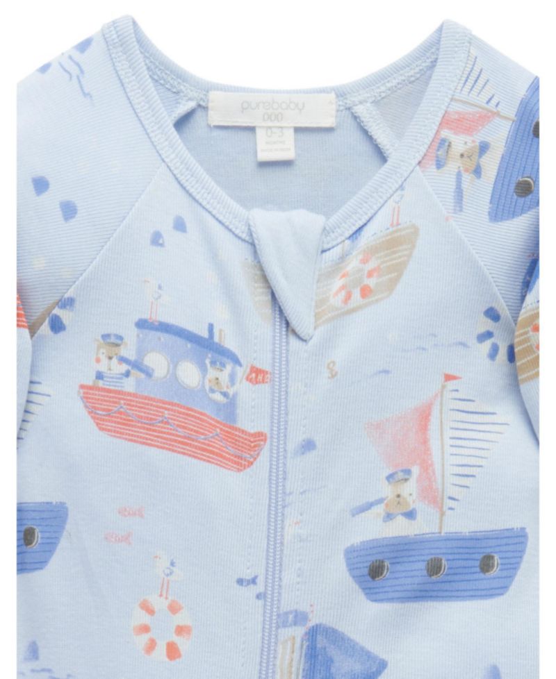 Baby Boys Zip Coverall