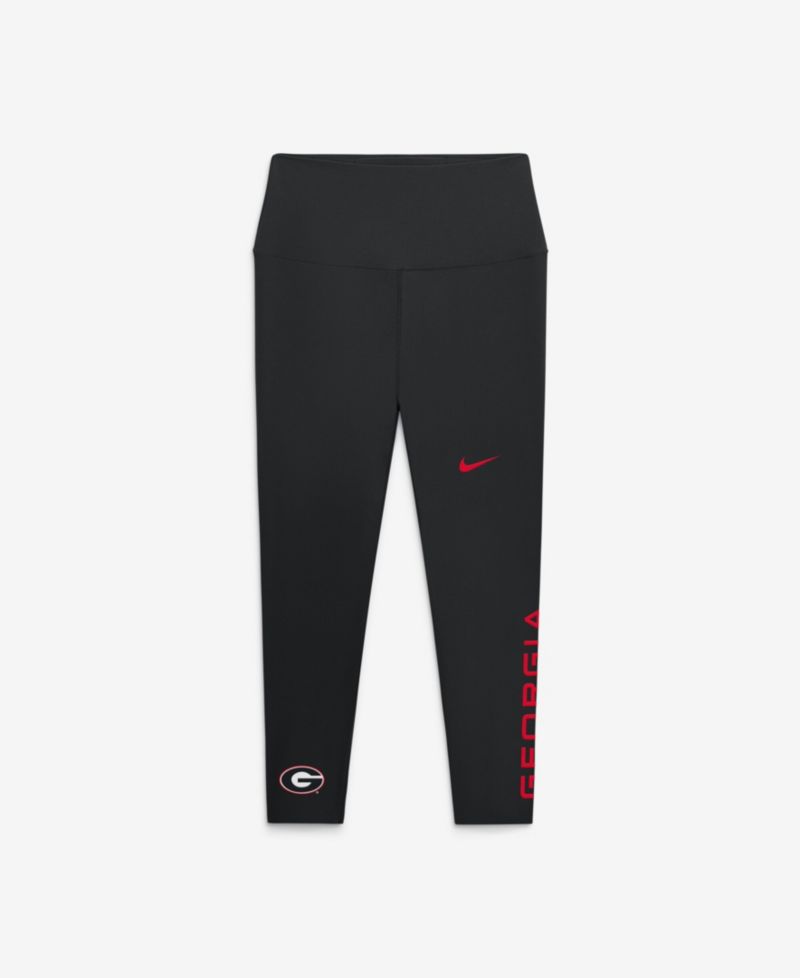 Women's Black Georgia Bulldogs Zenvy High Rise Dri-FIT 7/8 Leggings