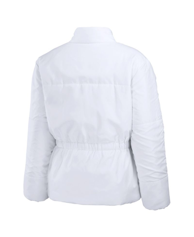 Women's White New Orleans Saints Packaway Full-Zip Puffer Jacket