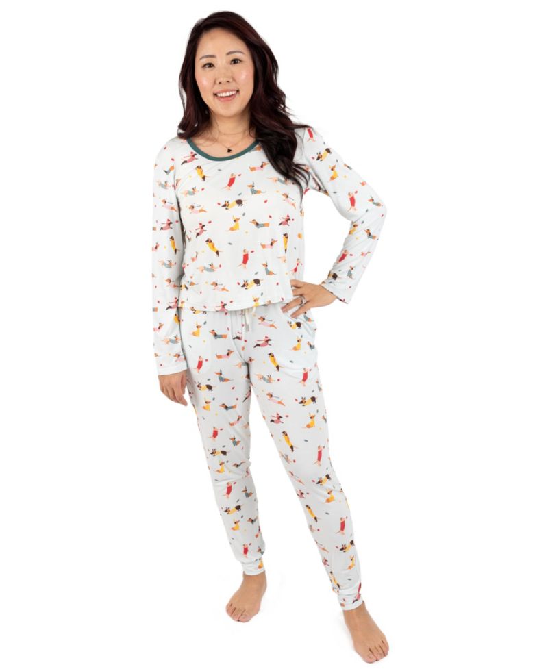 Women's Two Piece Viscose from Bamboo Holiday Pajamas