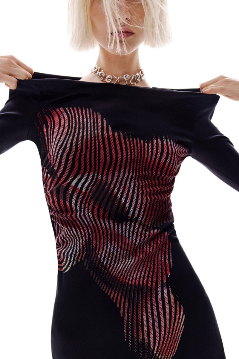 Women's Pixelated midi dress