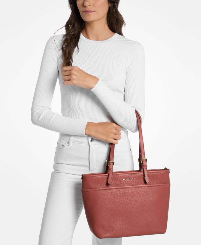 Michael Kors Winston Large Leather Zip-Top Tote Bag