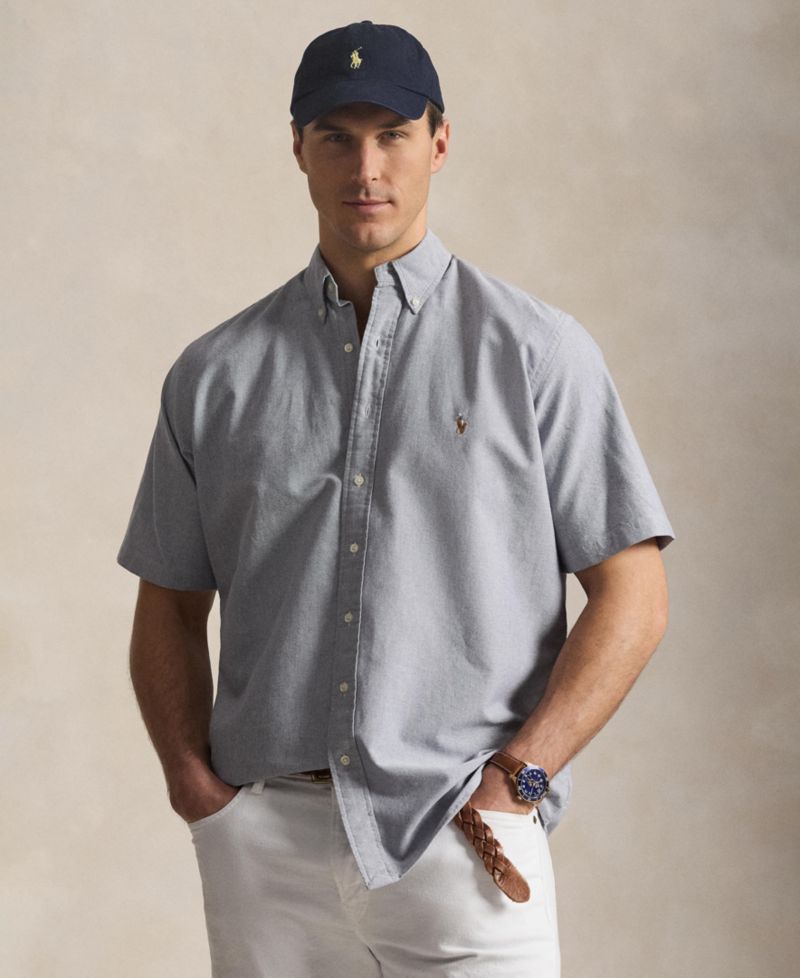 Men's Big & Tall Plaid Oxford Shirt