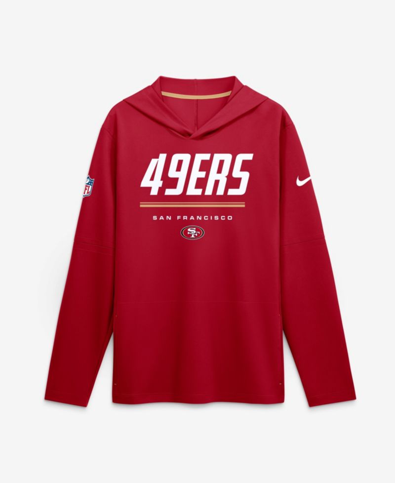 Men's Big & Tall San Francisco 49ers Sideline Game On Long-Sleeve Hooded Hoodie
