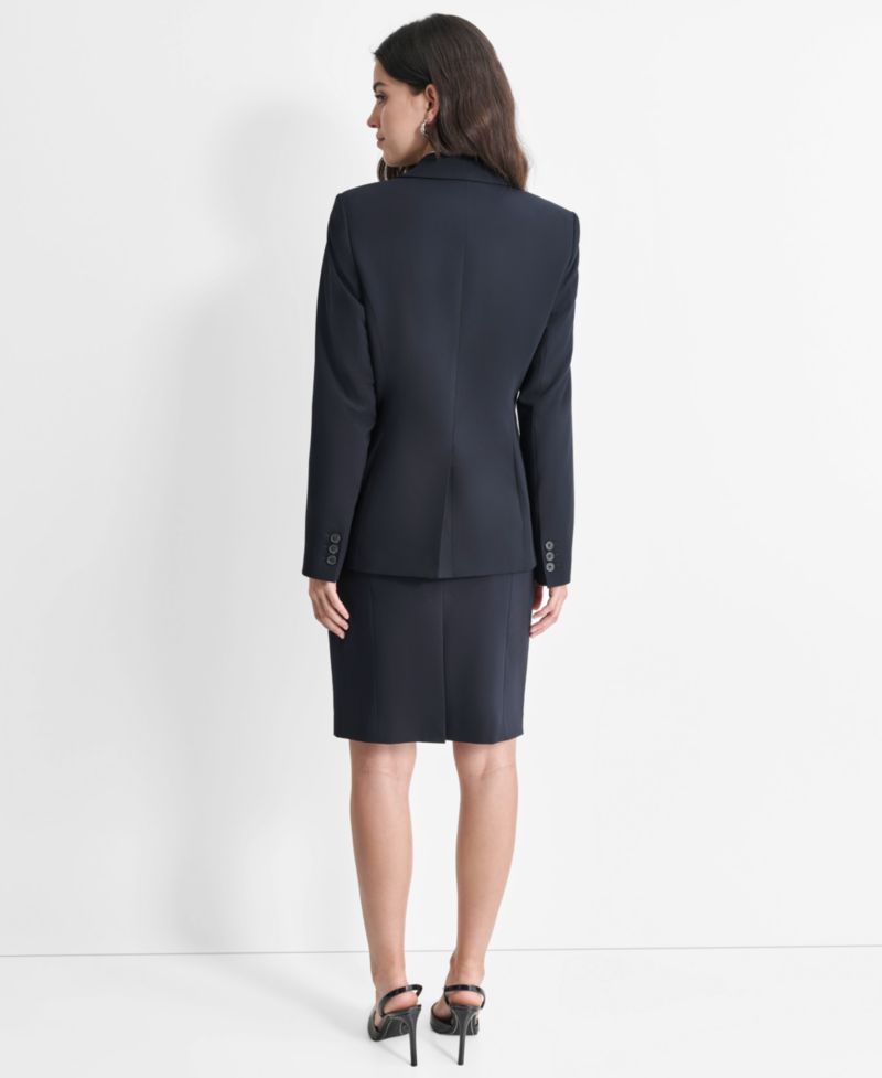Women’s Single-Button-Front Long-Sleeve Blazer