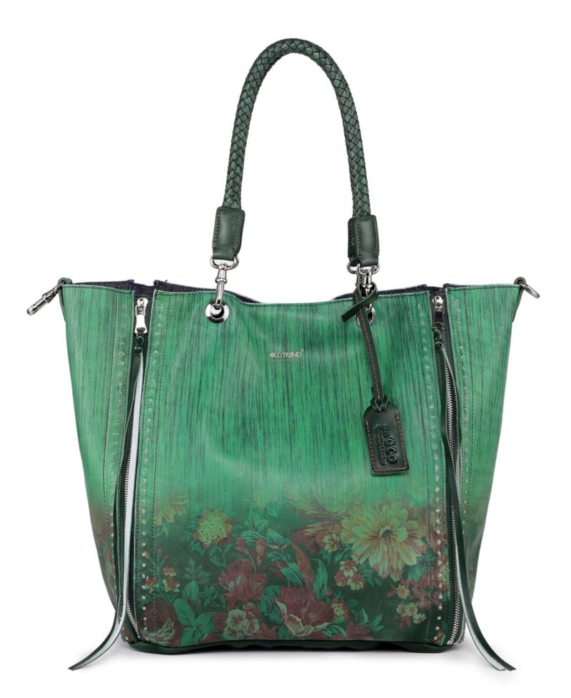 Women's Barracuda Hand Painted Clasp Closure Tote Bag