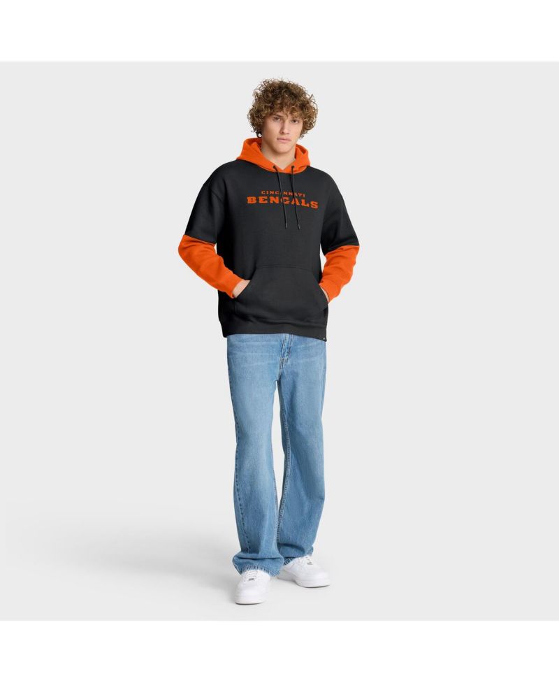 Men's Black Cincinnati Bengals Helmet Pullover Hoodie