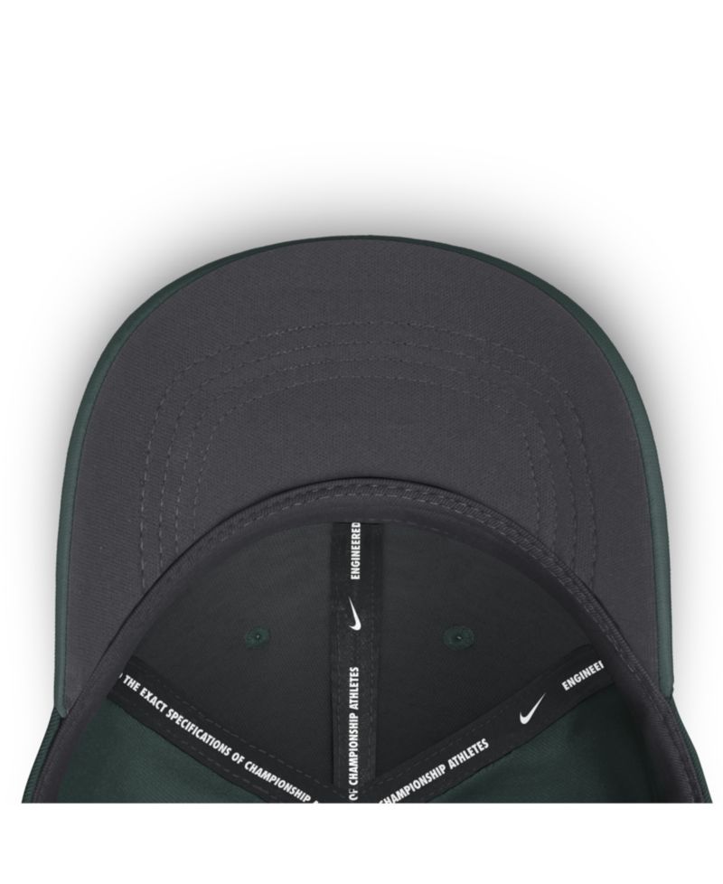 Men's Green Michigan State Spartans Gameday Aerobill Swooshflex Dri-FIT Hat