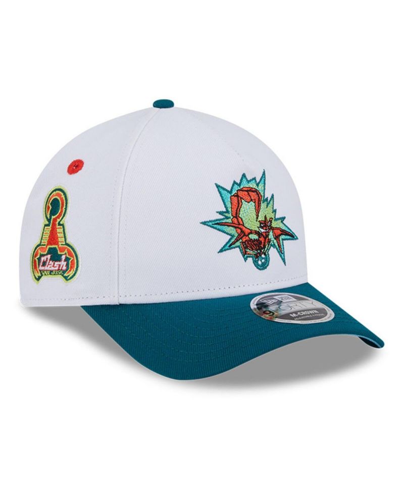 Men's White/Green San Jose Earthquakes 2025 Jersey Hook 9FORTY M-Crown Adjustable Hat