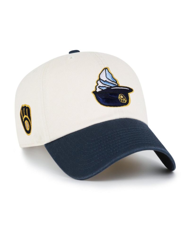 Milwaukee Brewers Single Swirl Ice Cream Helmet 2.0 Clean Up Adjustable Cotton Hat