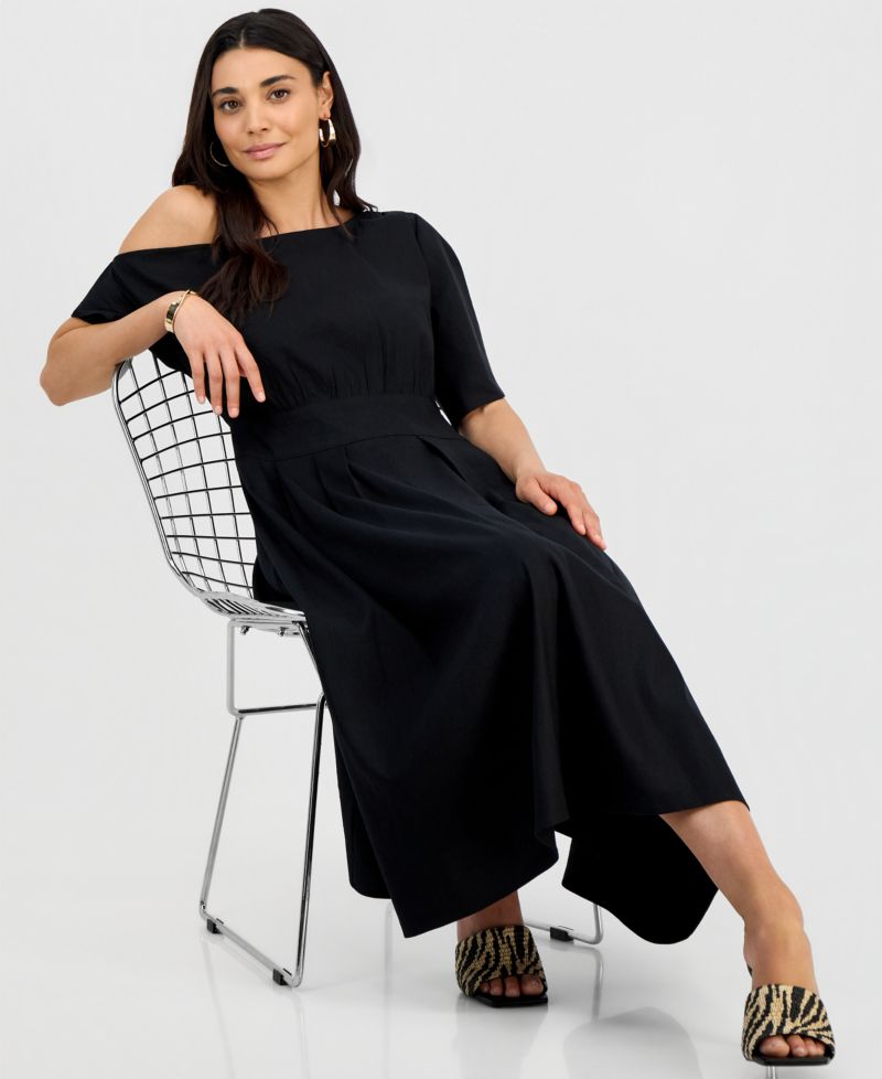 Petite Off-Shoulder Maxi Dress