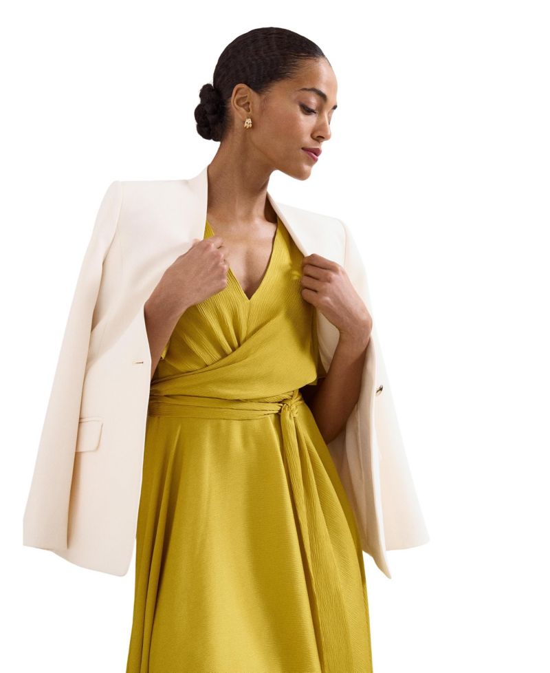 Women's Abbie Short-Sleeve Wrap Midi Dress