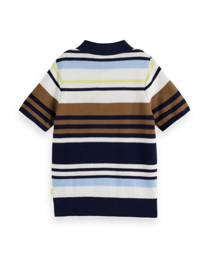 Little and Big Boys Structured Knitted Polo Shirt