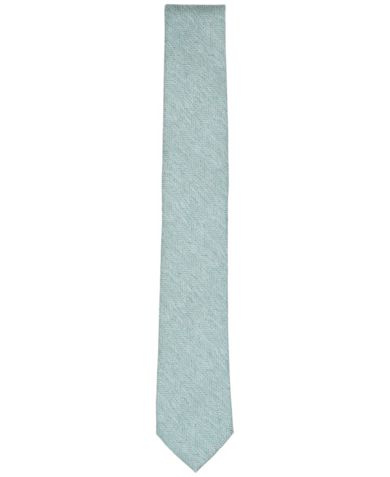 Men's Melange Chevron Solid Tie