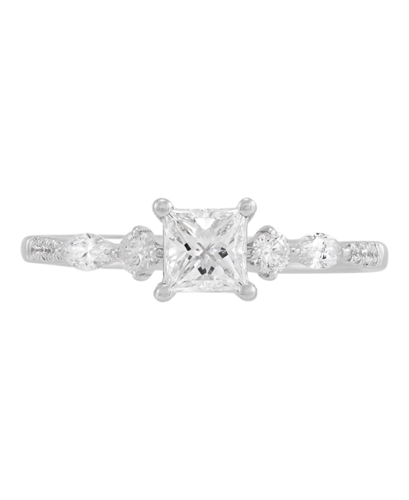 Macy's Diamond Engagement Ring (3/4 ct. t.w.) in 14k White Gold