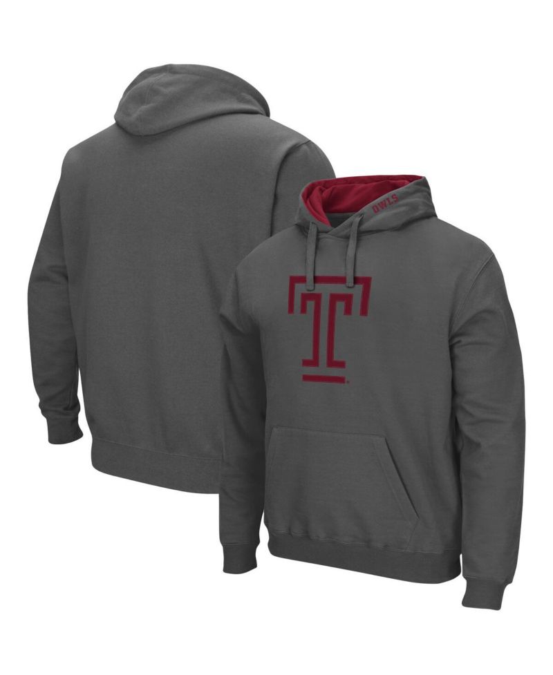 Men's Temple Owls Arch and Logo Pullover Hoodie