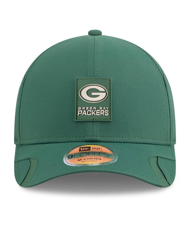 Men's Green Green Bay Packers 2025 Sideline M-Crown 9FORTY Adjustable Hat