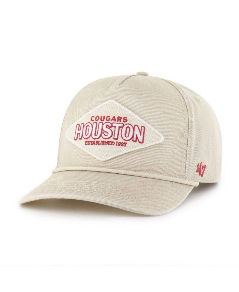 Men's and Women's Cream Houston Cougars Outdoorsmen Cairn Hitch Adjustable Hat