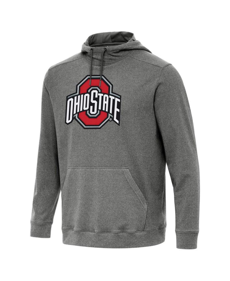 Men's Heather Charcoal Ohio State Buckeyes Cloud Pullover Hoodie