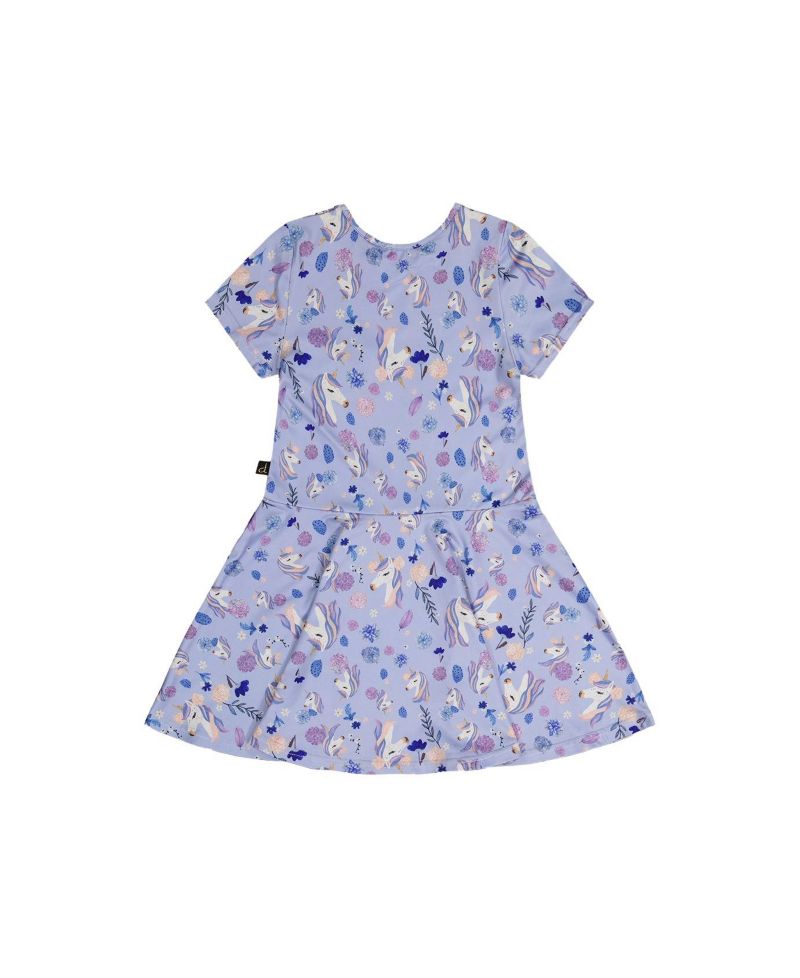 Little and Big Girl (6Y - 12Y) Short Sleeve Dress
