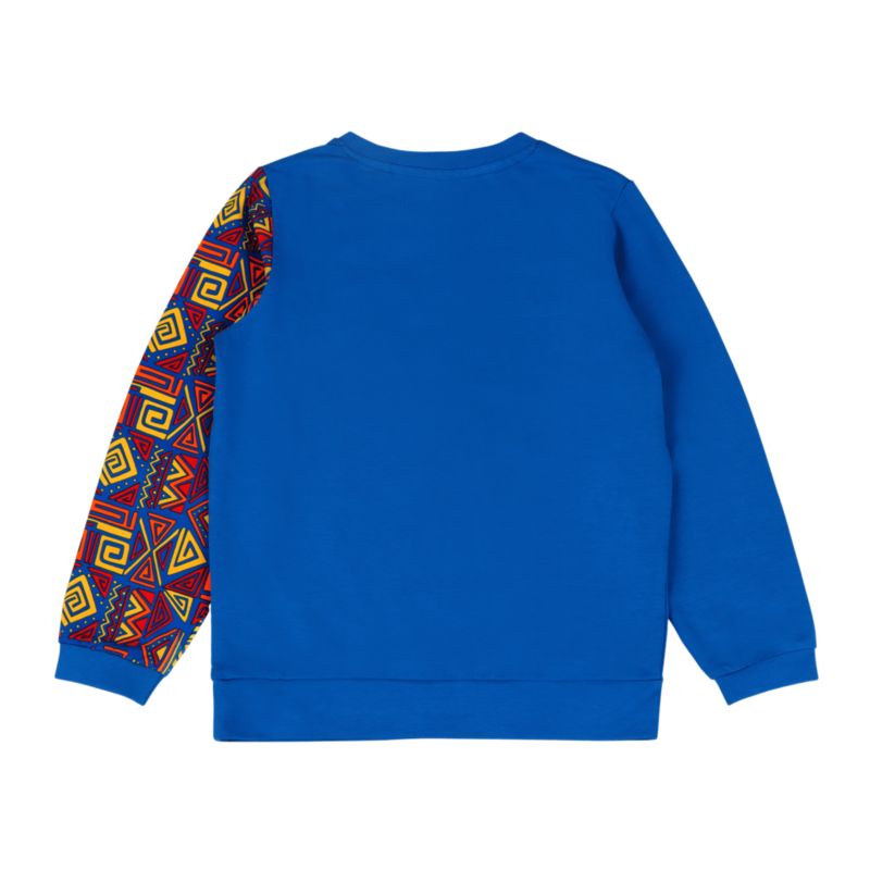 Boys Crewneck Sweatshirt and Jogger Pants Set - Blue Multicolor