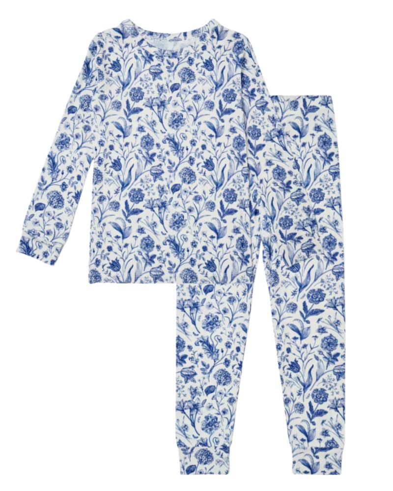 Baby Girls Porcelain Vine Pajama Set