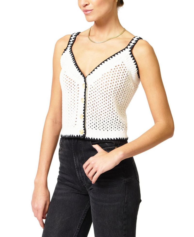 Women's Noa Crochet Button Tank