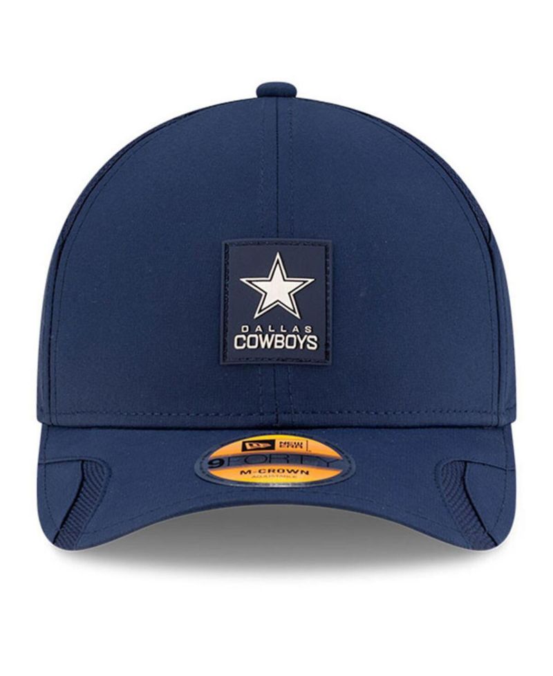 Men's Navy Dallas Cowboys 2025 Sideline M-Crown 9FORTY Adjustable Hat