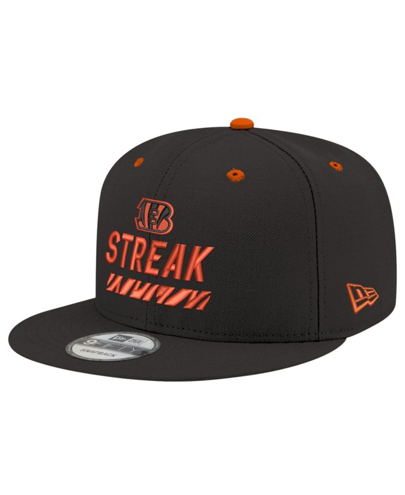 Men's Black Cincinnati Bengals STREAK Season Ticket Member 9FIFTY Snapback Hat