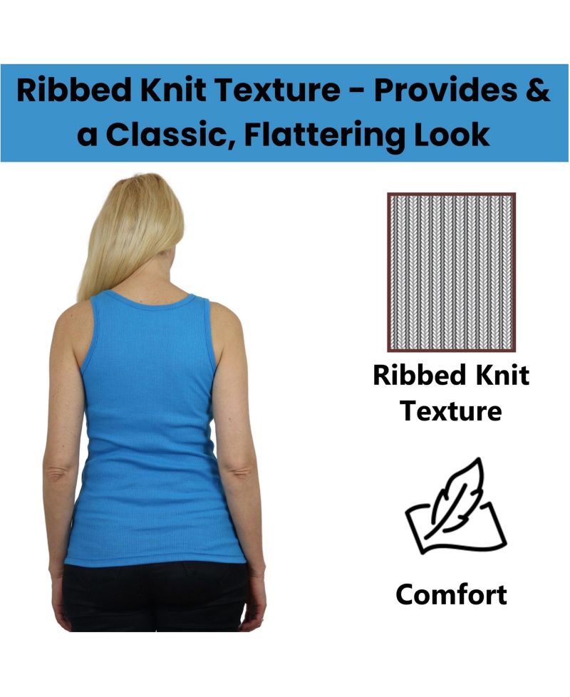 Women's Loose Fit Ribbed Tank Top