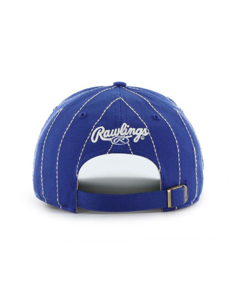 x Rawlings Men's Royal Kansas City Royals Pinstripe Hitch Adjustable Hat