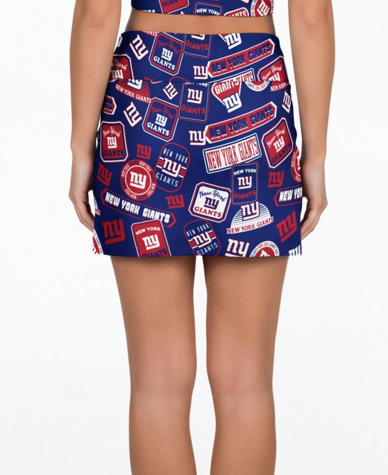 Women's Royal New York Giants Grady Allover Print Sleep Skort