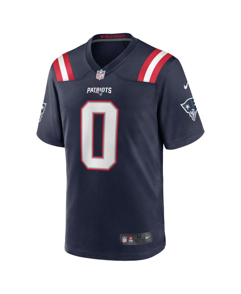Men's Christian Gonzalez Navy New England Patriots Team Game Jersey