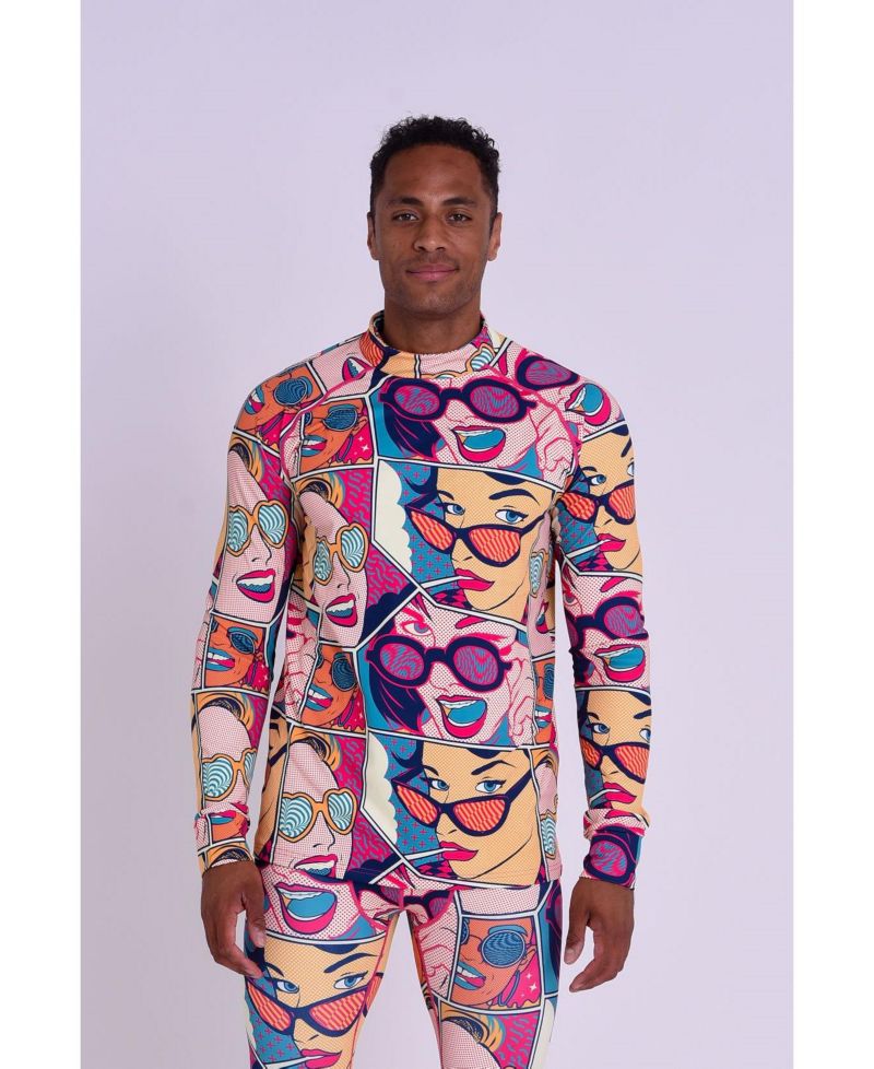 Men's Baselayer Top - Comic Book Candy