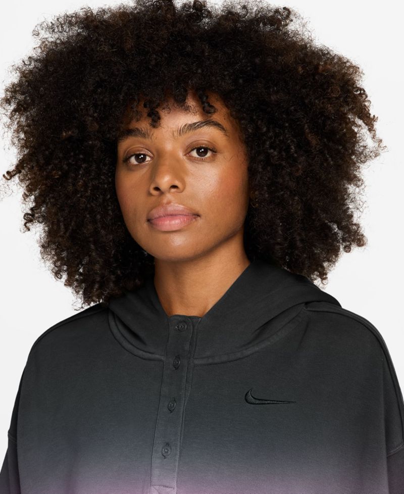 Женская спортивная одежда Phoenix Fleece с капюшоном Henley оверсайз из флиса